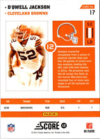 2012 Score Numbers Game D'Qwell Jackson #17