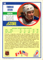 1990 Score Thomas Steen #14