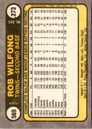 1981 Fleer Rob Wilfong