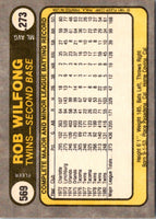 1981 Fleer Rob Wilfong #569