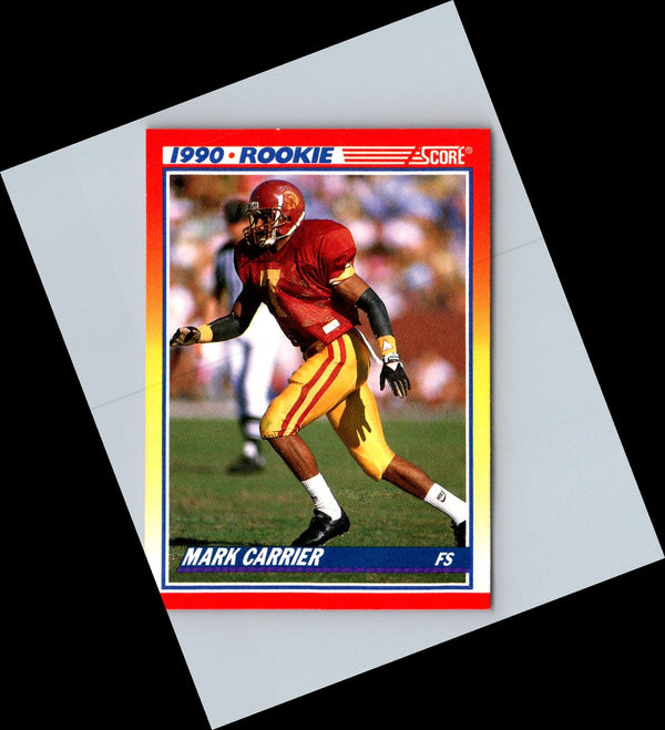 1990 Score Mark Carrier #627 Rookie