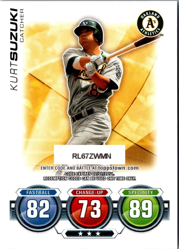 2010 Topps Update Attax Code Cards Kurt Suzuki #NNO