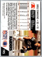 1991 Pro Set Greg Townsend #195