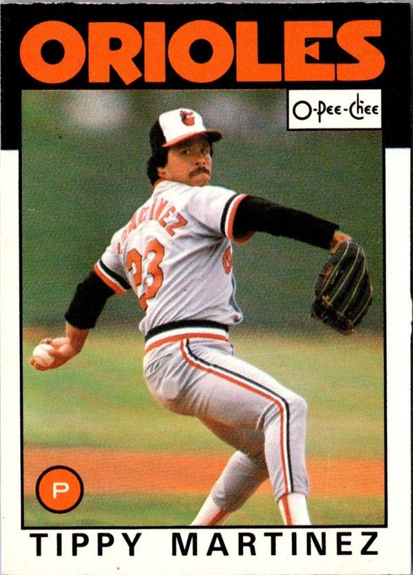 1986 O-Pee-Chee Tippy Martinez #82