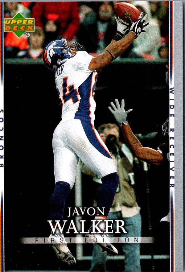 2007 Upper Deck First Edition Javon Walker #29