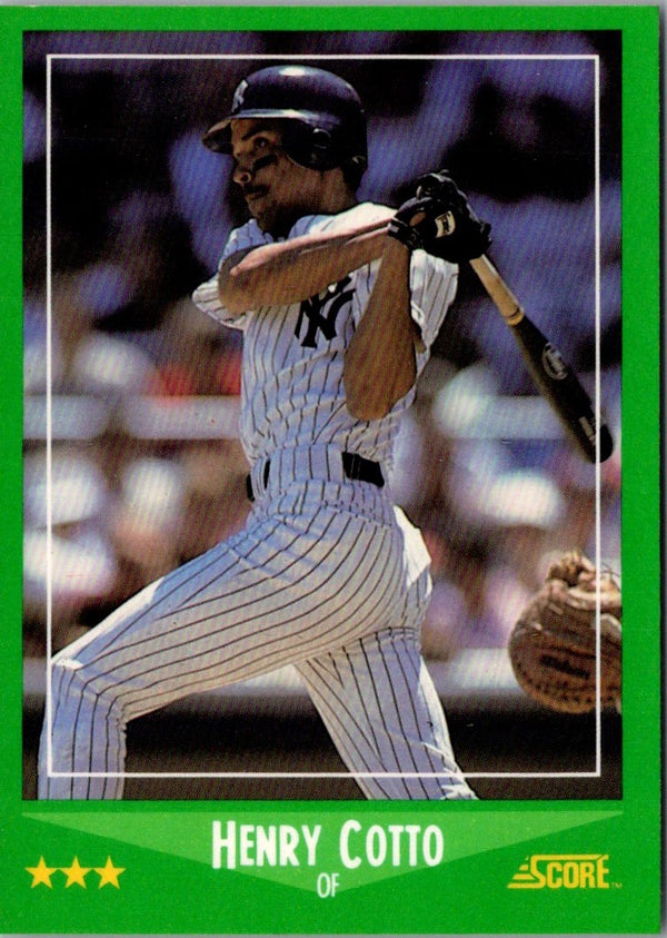 1988 Score Henry Cotto #368