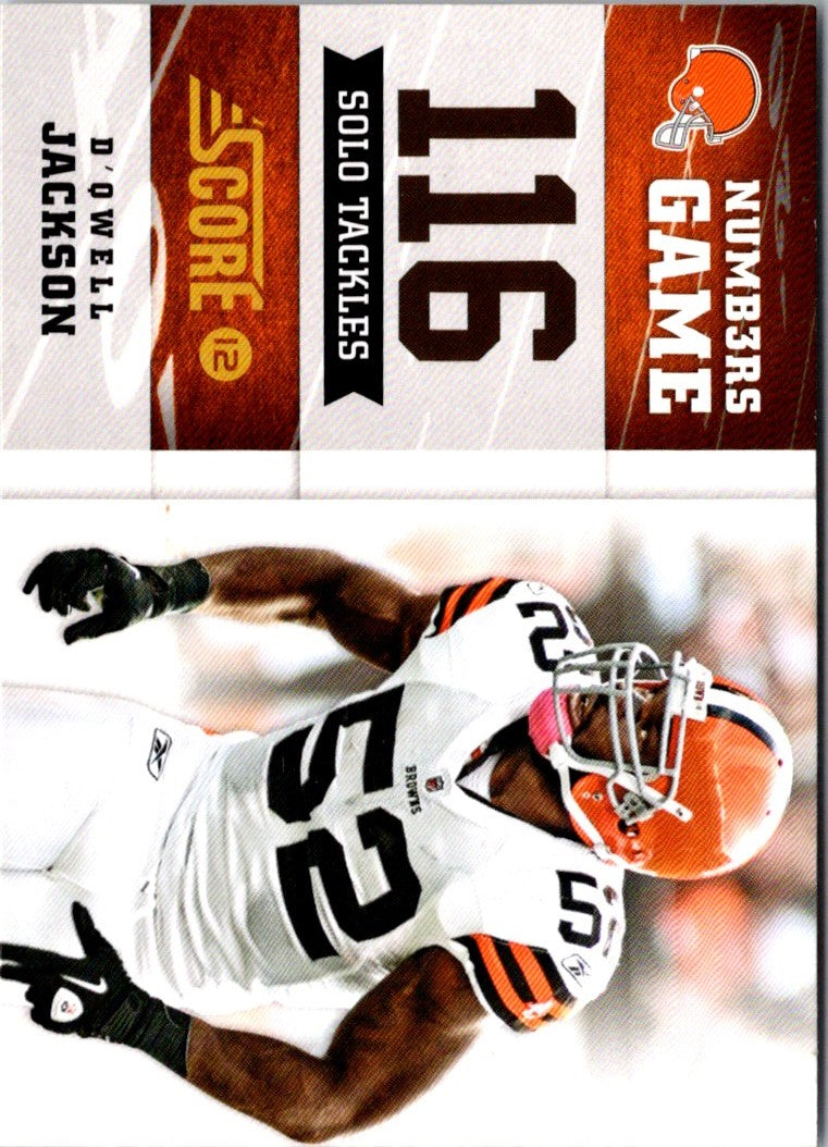 2012 Score Numbers Game D'Qwell Jackson
