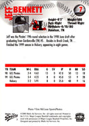2000 Multi-Ad Hickory Crawdads Jeff Bennett