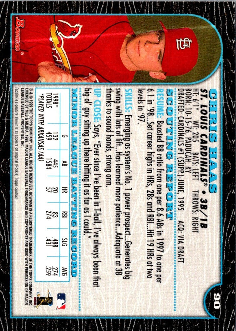 1999 Bowman Chris Haas