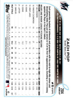2022 Topps Opening Day Zach Pop #204 Rookie