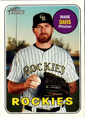 2018 Topps Heritage Wade Davis #689