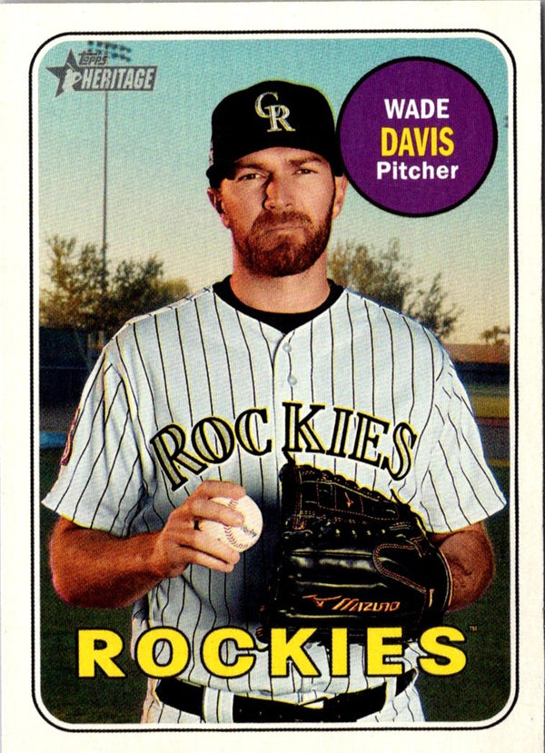 2018 Topps Heritage Wade Davis #689