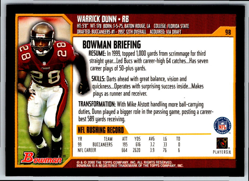 2000 Bowman Warrick Dunn