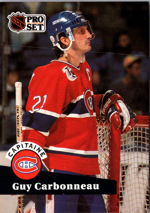 1991 Pro Set French Guy Carbonneau #576