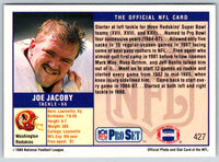 1989 NFL Proset Joe Jacoby #427