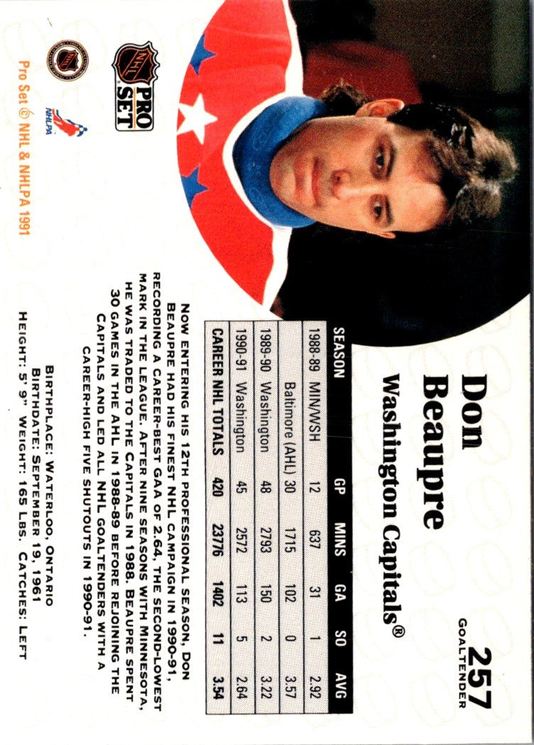 1991 Pro Set Don Beaupre