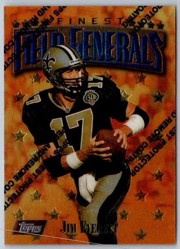 1997 Topps Finest Football Jim Everett #99