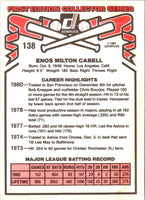 1981 Donruss Enos Cabell #138