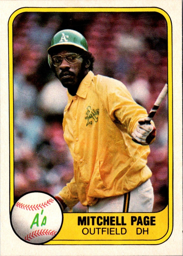 1981 Fleer Mitchell Page #580