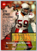 1997 Topps Stadium Club Football Seth Joyner #137