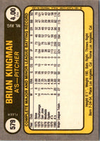 1981 Fleer Brian Kingman #579