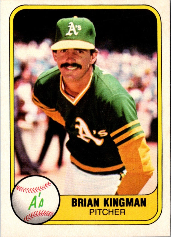 1981 Fleer Brian Kingman #579