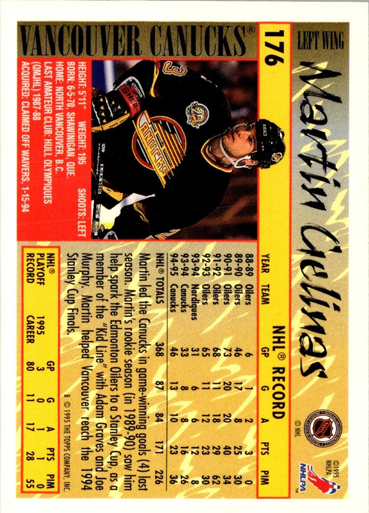 1995 Topps Martin Gelinas