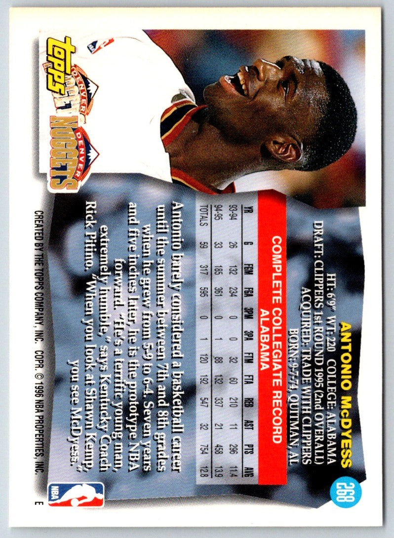 1995 Topps Antonio McDyess