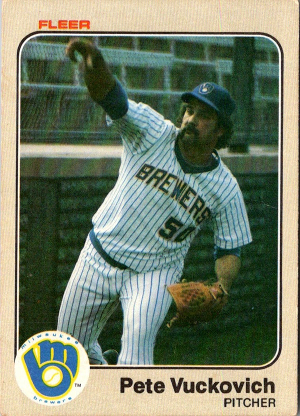 1983 Fleer Pete Vuckovich #49