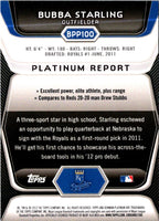 2012 Bowman Platinum Prospects Bubba Starling #BPP100