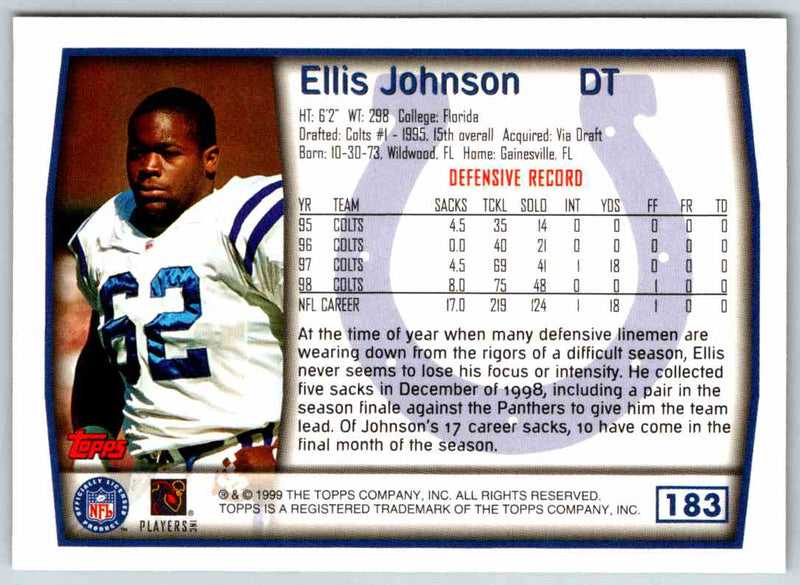 1999 Topps Ellis Johnson