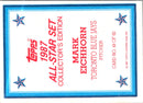1987 Topps Glossy Send-Ins Mark Eichhorn