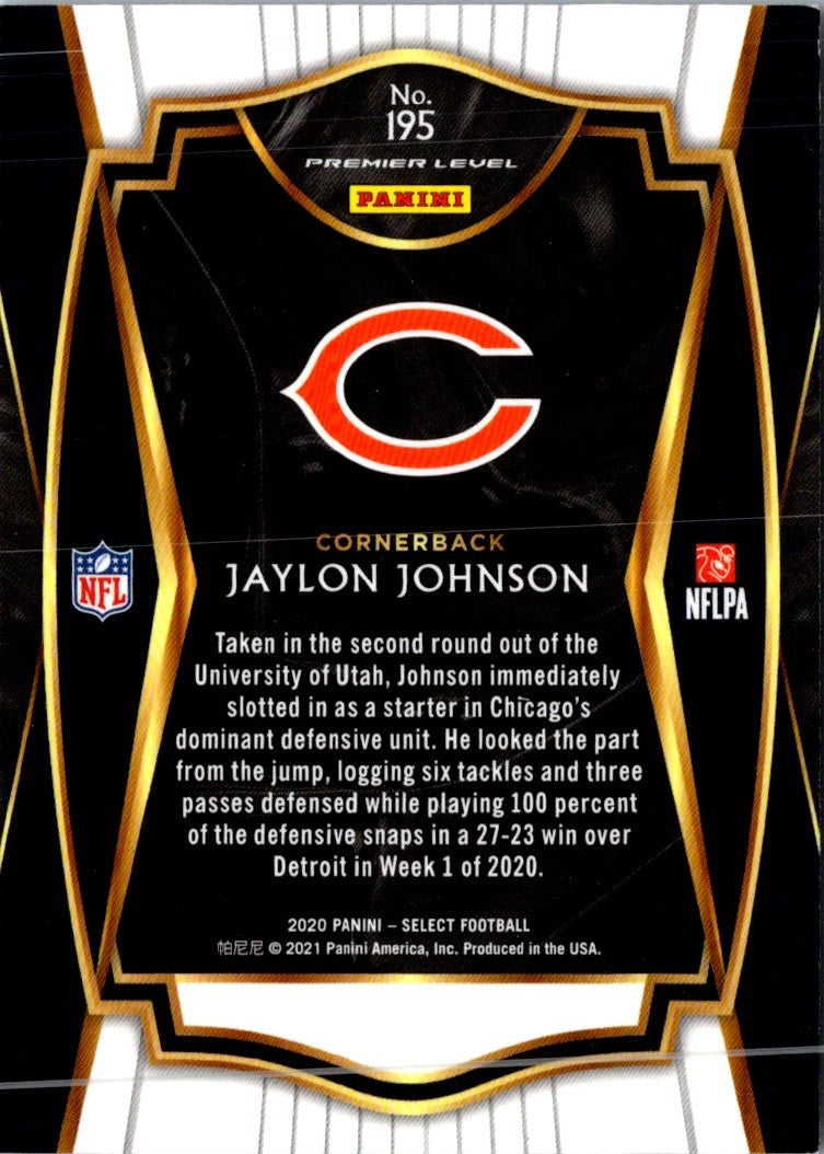 2020 Panini Select Jaylon Johnson