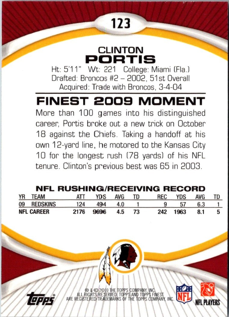 2010 Finest Clinton Portis