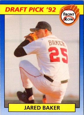 1992 Front Row Draft Picks Jared Baker #12