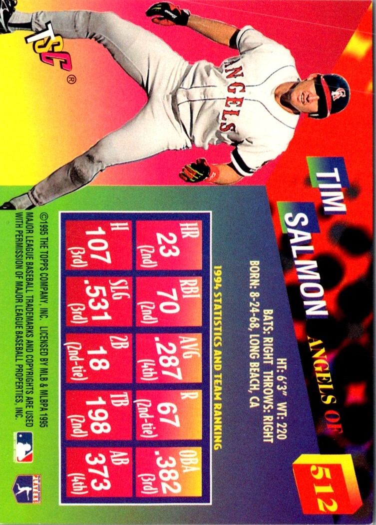 1995 Stadium Club Super Team World Series Tim Salmon