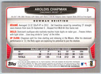 2013 Bowman Aroldis Chapman #3