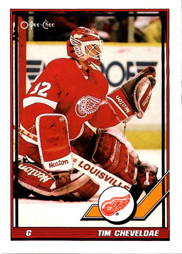 1991 O-Pee-Chee Tim Cheveldae #35