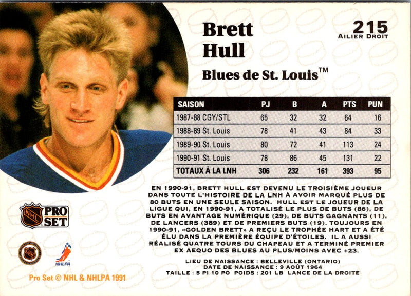 1991 Pro Set French Brett Hull