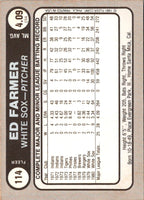 1981 Fleer Star Stickers Ed Farmer #114