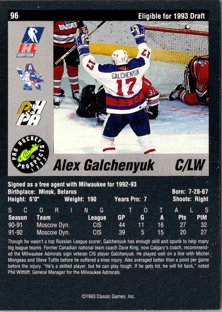 1993 Classic Pro Prospects Alexander Galchenyuk
