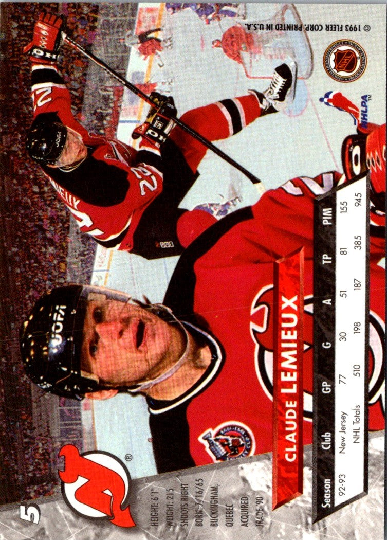 1993 Ultra Claude Lemieux