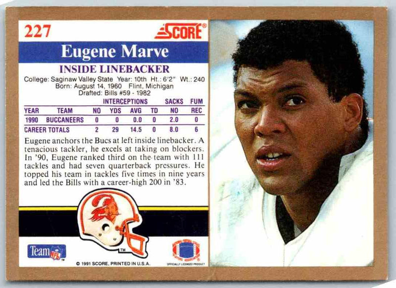 1991 Score Eugene Marve