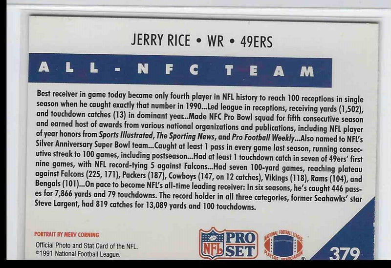 1991 Proset Jerry Rice