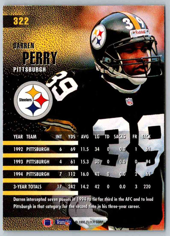 1995 Fleer Darren Perry #322