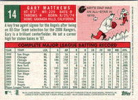 2008 Topps Heritage Gary Matthews #14