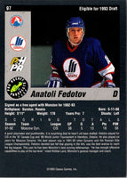 1993 Classic Pro Prospects Anatoli Fedotov #97