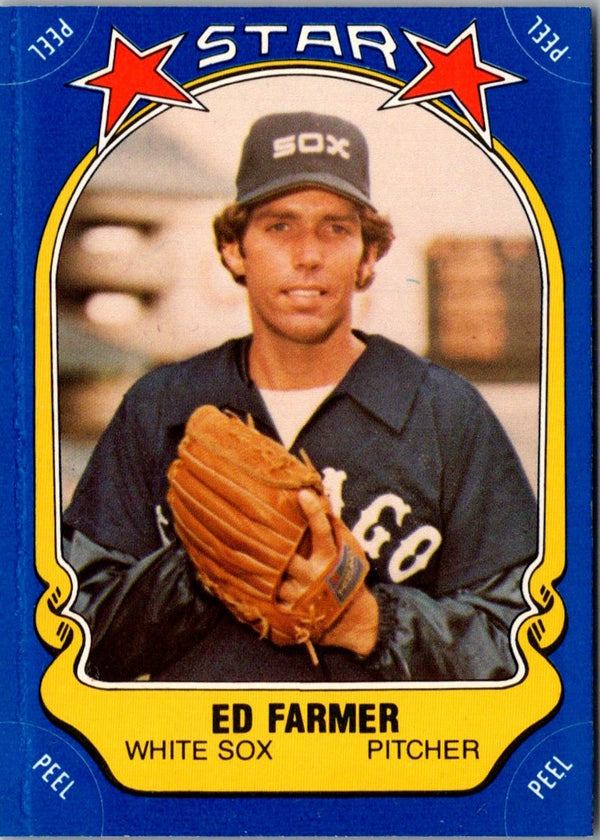 1981 Fleer Star Stickers Ed Farmer #114