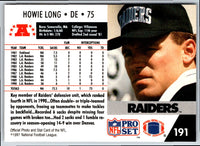 1991 Pro Set Howie Long #75