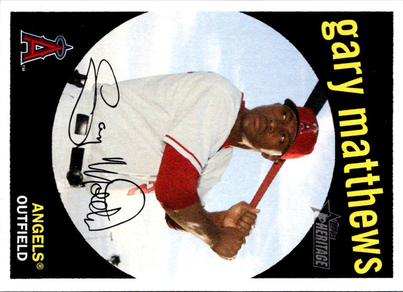 2008 Topps Heritage Gary Matthews